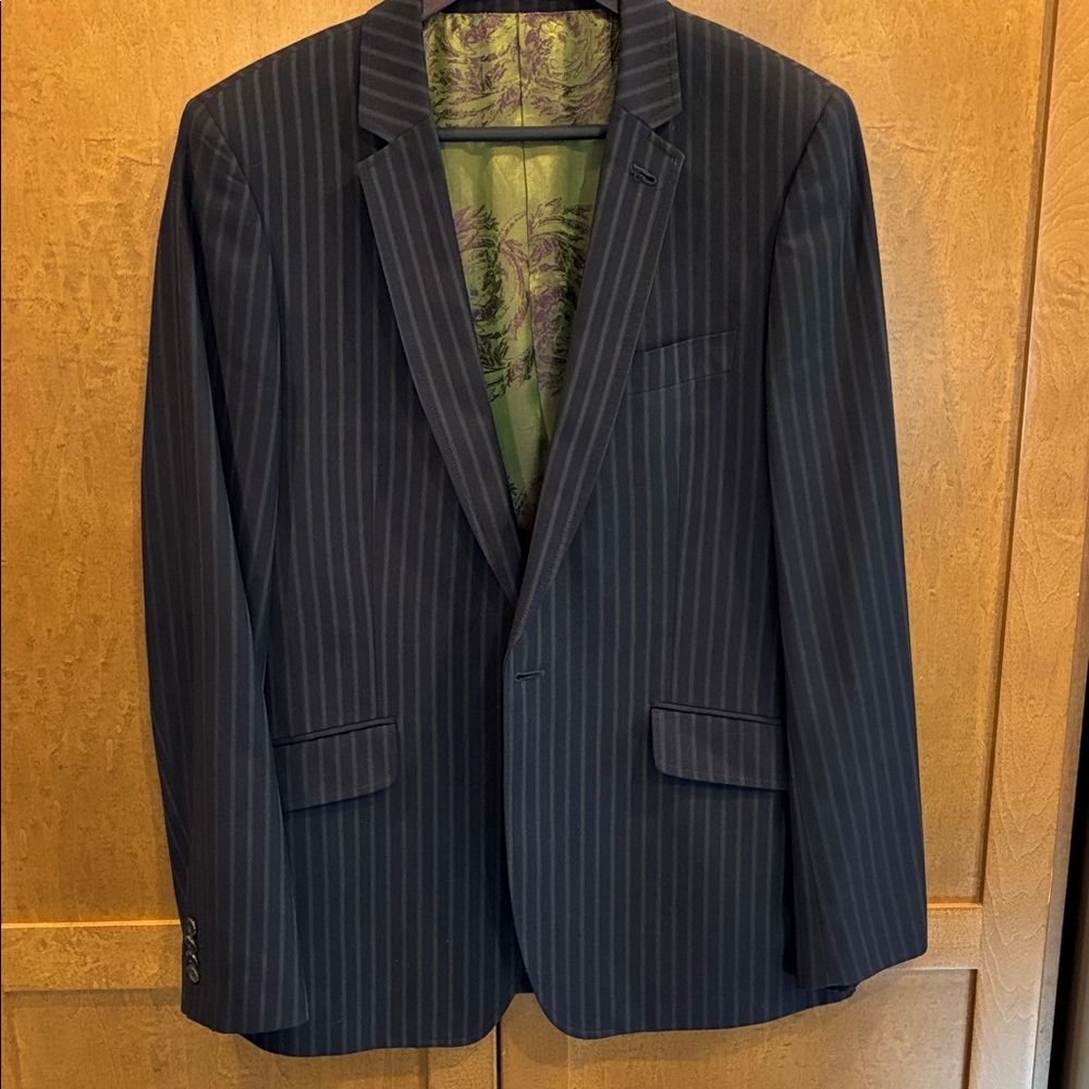 Ted Baker Dark Blue Pinstripe Blazer